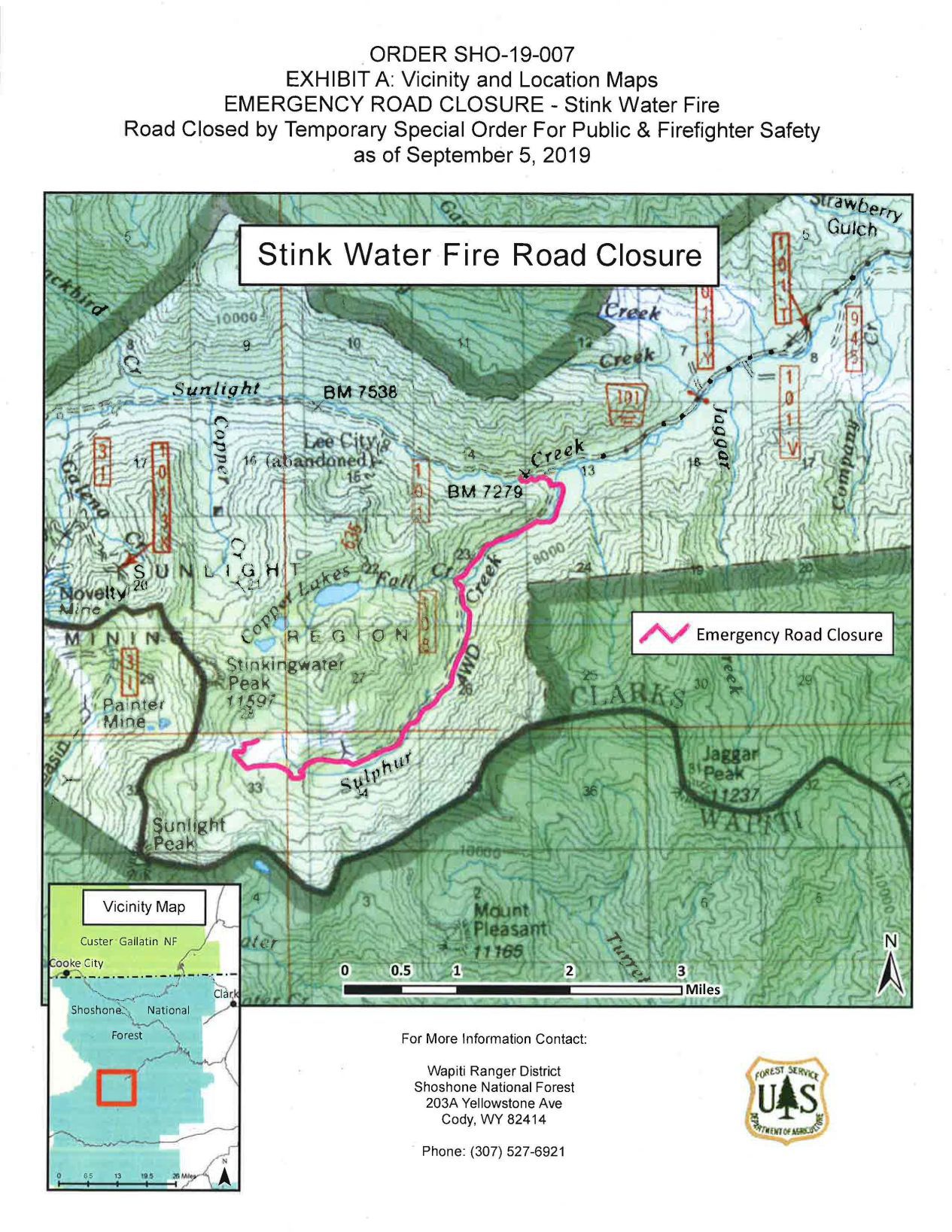 Stink Water fire map